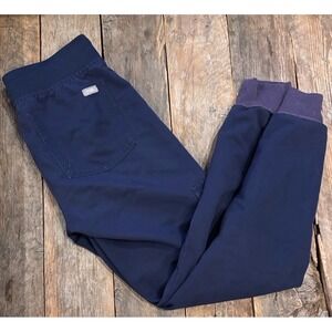 Figs navy blue scrub pants joggers